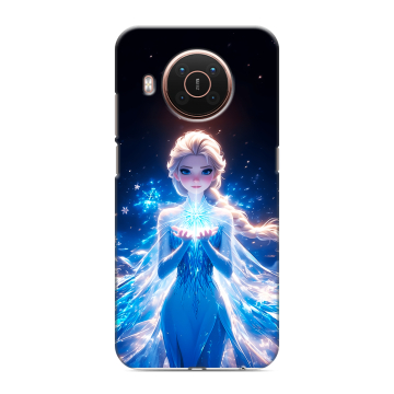 Силиконовый противоударный чехол на Nokia X20 с принтом Холодное сердце Frozen