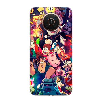 Силиконовый противоударный чехол на Nokia X20 с принтом Gravity Falls Гравити Фолз