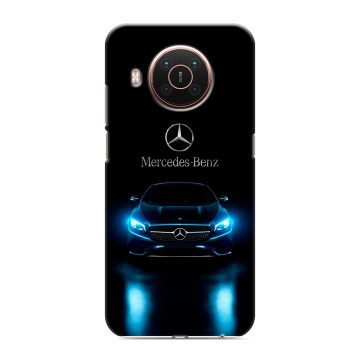 Силиконовый противоударный чехол на Nokia X20 с принтом Mercedes Мерседес