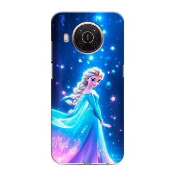 Силиконовый противоударный чехол на Nokia X20 с принтом Холодное сердце Frozen