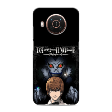 Силиконовый противоударный чехол на Nokia X20 с принтом Death note Тетрадь смерти Силиконовый противоударный чехол на Nokia X20 с принтом Death note Тетрадь смерти
