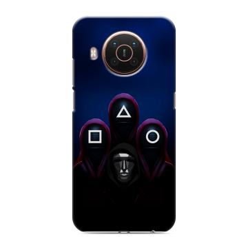 Силиконовый противоударный чехол на Nokia X20 с принтом Игра Кальмара Силиконовый противоударный чехол на Nokia X20 с принтом Игра Кальмара