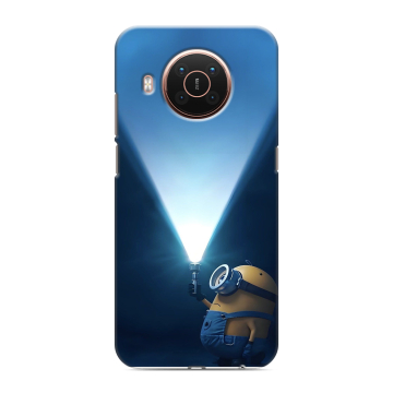 Силиконовый противоударный чехол на Nokia X20 с принтом Миньоны