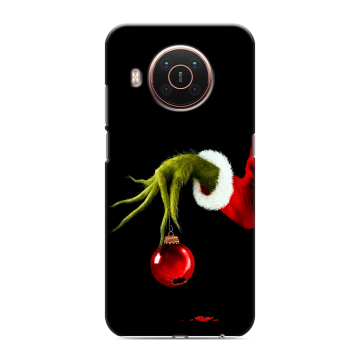 Силиконовый противоударный чехол на Nokia X20 с принтом Новый год Гринч Силиконовый противоударный чехол на Nokia X20 с принтом Новый год Гринч