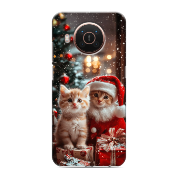 Силиконовый противоударный чехол на Nokia X20 с принтом Новый год Силиконовый противоударный чехол на Nokia X20 с принтом Новый год