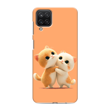 Силиконовый чехол на Samsung Galaxy M12 с принтом Милые котики Силиконовый чехол на Samsung Galaxy M12 с принтом Милые котики