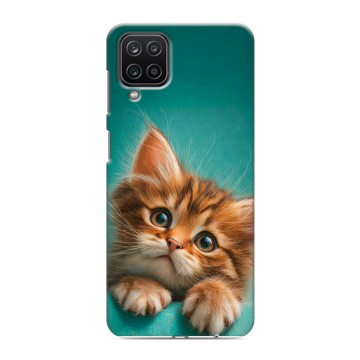 Силиконовый чехол на Samsung Galaxy M12 с принтом котенок Силиконовый чехол на Samsung Galaxy M12 с принтом котенок