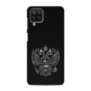 Силиконовый чехол на Samsung Galaxy M12 с принтом Герб России
