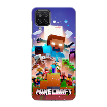 Силиконовый чехол на Samsung Galaxy M12 с принтом Майнкрафт Minecraft Силиконовый чехол на Samsung Galaxy M12 с принтом Майнкрафт Minecraft