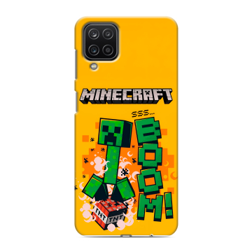 Силиконовый чехол на Samsung Galaxy M12 с принтом Майнкрафт Minecraft Силиконовый чехол на Samsung Galaxy M12 с принтом Майнкрафт Minecraft