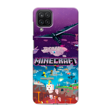 Силиконовый чехол на Samsung Galaxy M12 с принтом Майнкрафт Minecraft Силиконовый чехол на Samsung Galaxy M12 с принтом Майнкрафт Minecraft