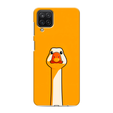 Силиконовый чехол на Samsung Galaxy M12 с принтом Смешная утка Силиконовый чехол на Samsung Galaxy M12 с принтом Смешная утка