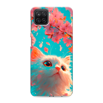 Силиконовый чехол на Samsung Galaxy M12 с принтом Красивый кот Силиконовый чехол на Samsung Galaxy M12 с принтом Красивый кот