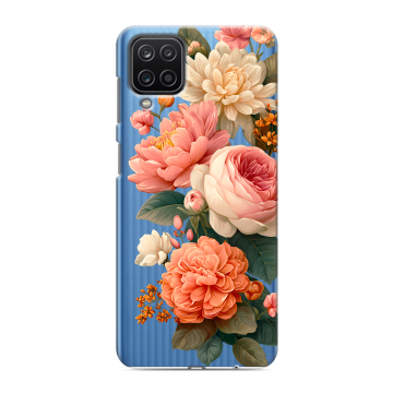 Силиконовый чехол на Samsung Galaxy M12 с принтом цветы Силиконовый чехол на Samsung Galaxy M12 с принтом цветы