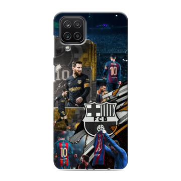 Силиконовый чехол на Samsung Galaxy M12 с принтом Messi Barcelona Силиконовый чехол на Samsung Galaxy M12 с принтом Messi Barcelona