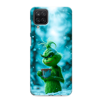 Силиконовый чехол на Samsung Galaxy M12 с принтом Новый год гринч Силиконовый чехол на Samsung Galaxy M12 с принтом Новый год гринч