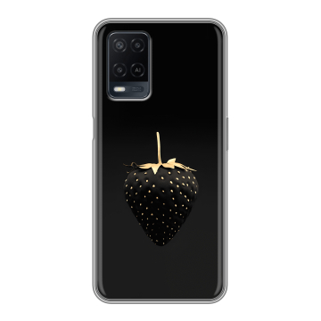 Силиконовый чехол на OPPO A54 с принтом Черная клубника Силиконовый чехол на OPPO A54 с принтом Черная клубника
