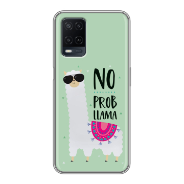 Силиконовый чехол на OPPO A54 с принтом Лама Силиконовый чехол на OPPO A54 с принтом Лама