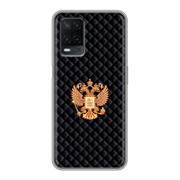 Силиконовый чехол на OPPO A54 с принтом Герб России принт Силиконовый чехол на OPPO A54 с принтом Герб России принт