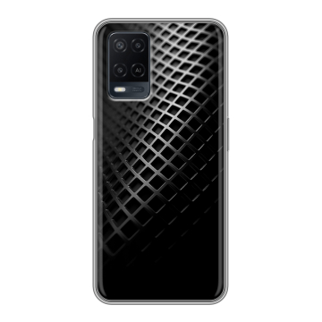 Силиконовый чехол на OPPO A54 с принтом Текстура металла Силиконовый чехол на OPPO A54 с принтом Текстура металла