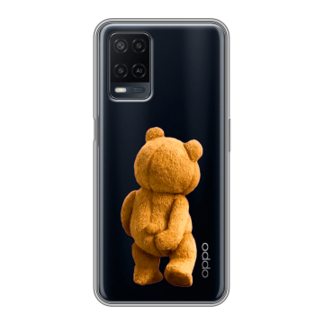 Силиконовый чехол на OPPO A54 с принтом Медведь Силиконовый чехол на OPPO A54 с принтом Медведь