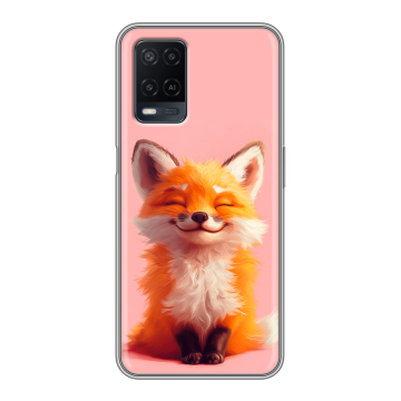 Силиконовый чехол на OPPO A54 с принтом милая лиса Силиконовый чехол на OPPO A54 с принтом милая лиса