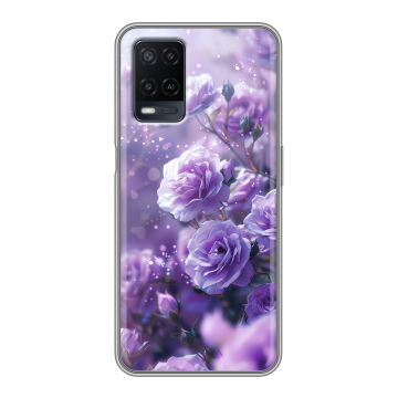 Силиконовый чехол на OPPO A54 с принтом Розы цветы