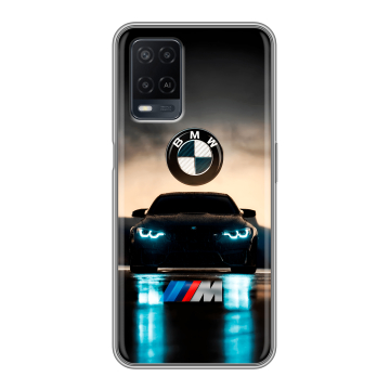 Силиконовый чехол на OPPO A54 с принтом БМВ BMW