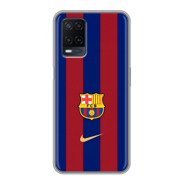 Силиконовый чехол на OPPO A54 с принтом Барселона Barcelona