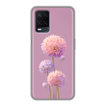 Силиконовый чехол на OPPO A54 с принтом Цветы