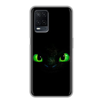 Силиконовый чехол на OPPO A54 с принтом Как приручить дракона Силиконовый чехол на OPPO A54 с принтом Как приручить дракона