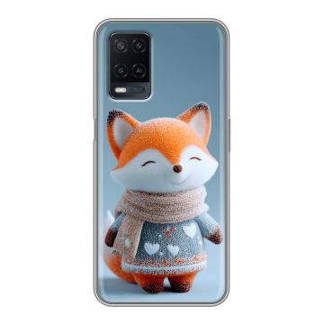 Силиконовый чехол на OPPO A54 с принтом Лиса