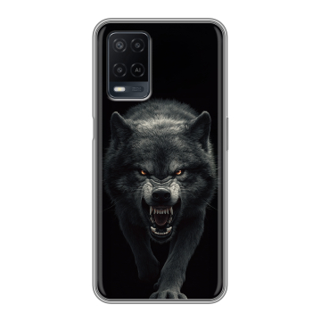 Силиконовый чехол на OPPO A54 с принтом Волк Силиконовый чехол на OPPO A54 с принтом Волк