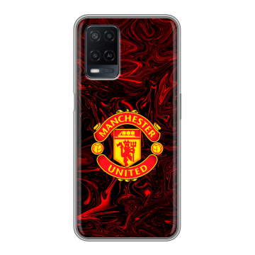 Силиконовый чехол на OPPO A54 с принтом Manchester United Силиконовый чехол на OPPO A54 с принтом Manchester United