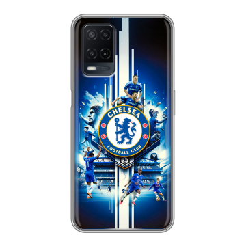 Силиконовый чехол на OPPO A54 с принтом Chelsea Челси Силиконовый чехол на OPPO A54 с принтом Chelsea Челси