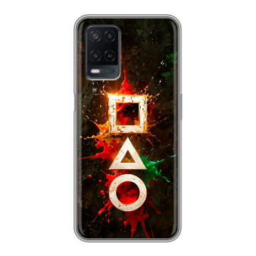 Силиконовый чехол на OPPO A54 с принтом Squid Game Игра кальмара