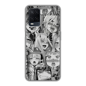 Силиконовый чехол на OPPO A54 с принтом Ahegao Ахегао Аниме Силиконовый чехол на OPPO A54 с принтом Ahegao Ахегао Аниме
