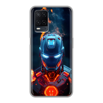 Силиконовый чехол на OPPO A54 с принтом IronMan Железный человек