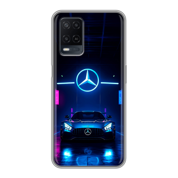 Силиконовый чехол на OPPO A54 с принтом Mercedes Мерседес Силиконовый чехол на OPPO A54 с принтом Mercedes Мерседес