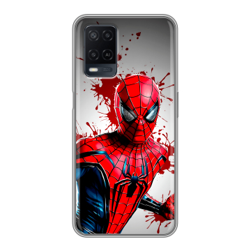 Силиконовый чехол на OPPO A54 с принтом Spiderman Человек паук
