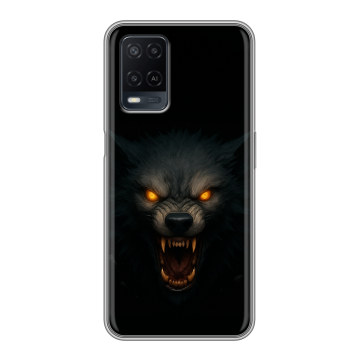 Силиконовый чехол на OPPO A54 с принтом Волк Силиконовый чехол на OPPO A54 с принтом Волк