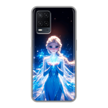 Силиконовый чехол на OPPO A54 с принтом Холодное сердце Frozen Силиконовый чехол на OPPO A54 с принтом Холодное сердце Frozen
