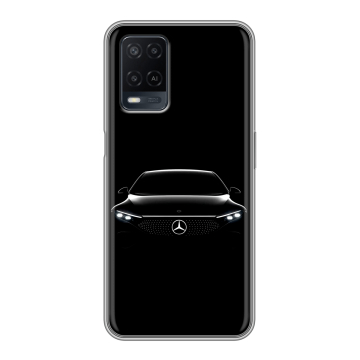 Силиконовый чехол на OPPO A54 с принтом Mercedes Мерседес Силиконовый чехол на OPPO A54 с принтом Mercedes Мерседес