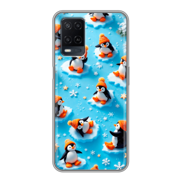 Силиконовый чехол на OPPO A54 с принтом Новый год Силиконовый чехол на OPPO A54 с принтом Новый год