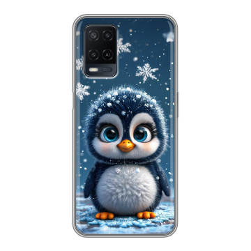 Силиконовый чехол на OPPO A54 с принтом Новый год Силиконовый чехол на OPPO A54 с принтом Новый год