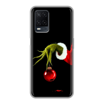 Силиконовый чехол на OPPO A54 с принтом Новый год Гринч Силиконовый чехол на OPPO A54 с принтом Новый год Гринч