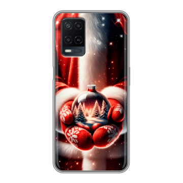 Силиконовый чехол на OPPO A54 с принтом Новый год