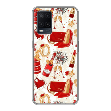 Силиконовый чехол на OPPO A54 с принтом Новый год