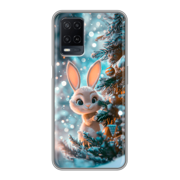 Силиконовый чехол на OPPO A54 с принтом Новый год