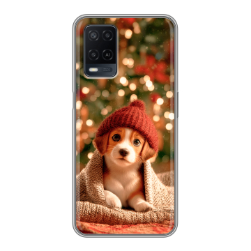 Силиконовый чехол на OPPO A54 с принтом Новый год